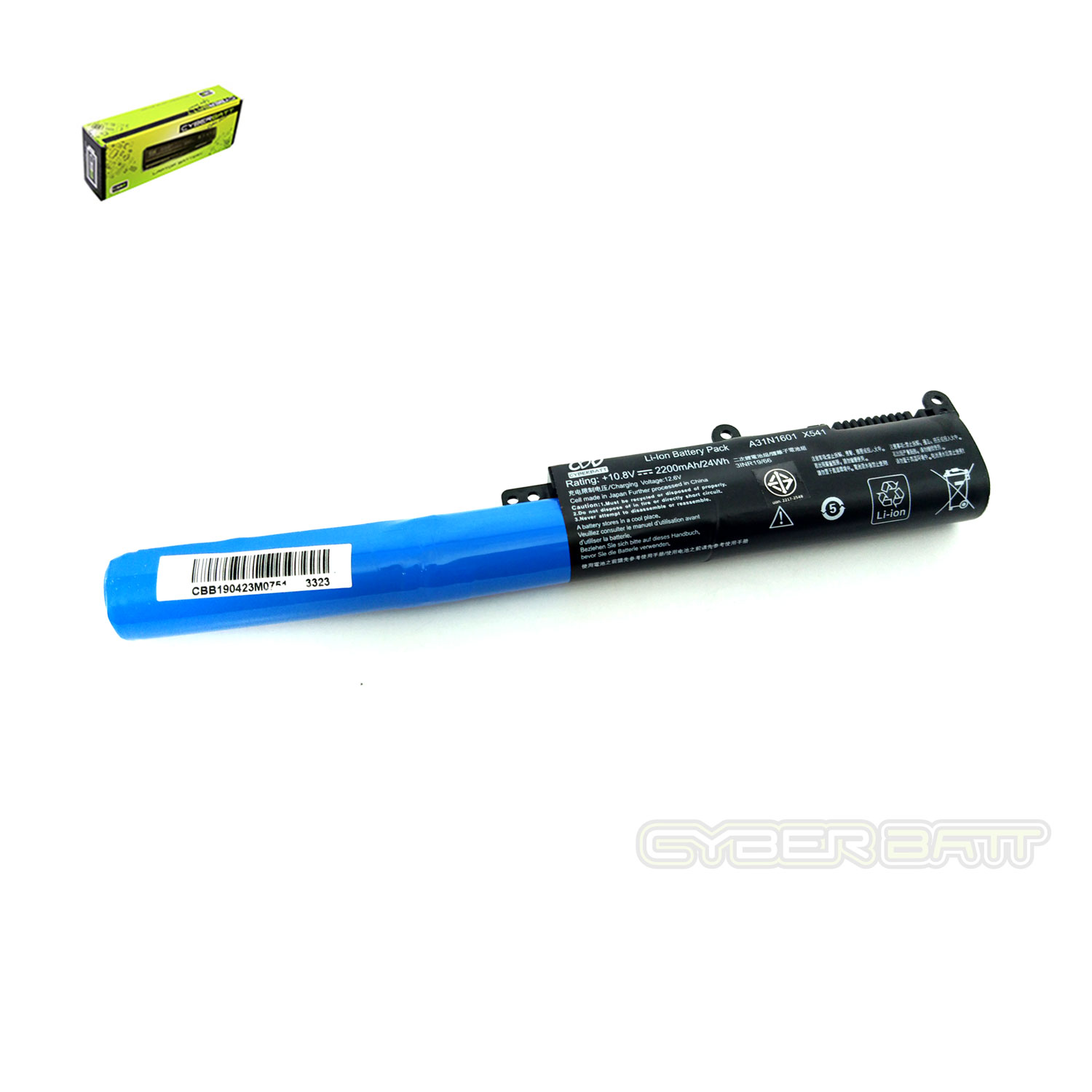 Battery Asus X541SA X541-3S1P : 10.8V-2200mAh Black (OEM)