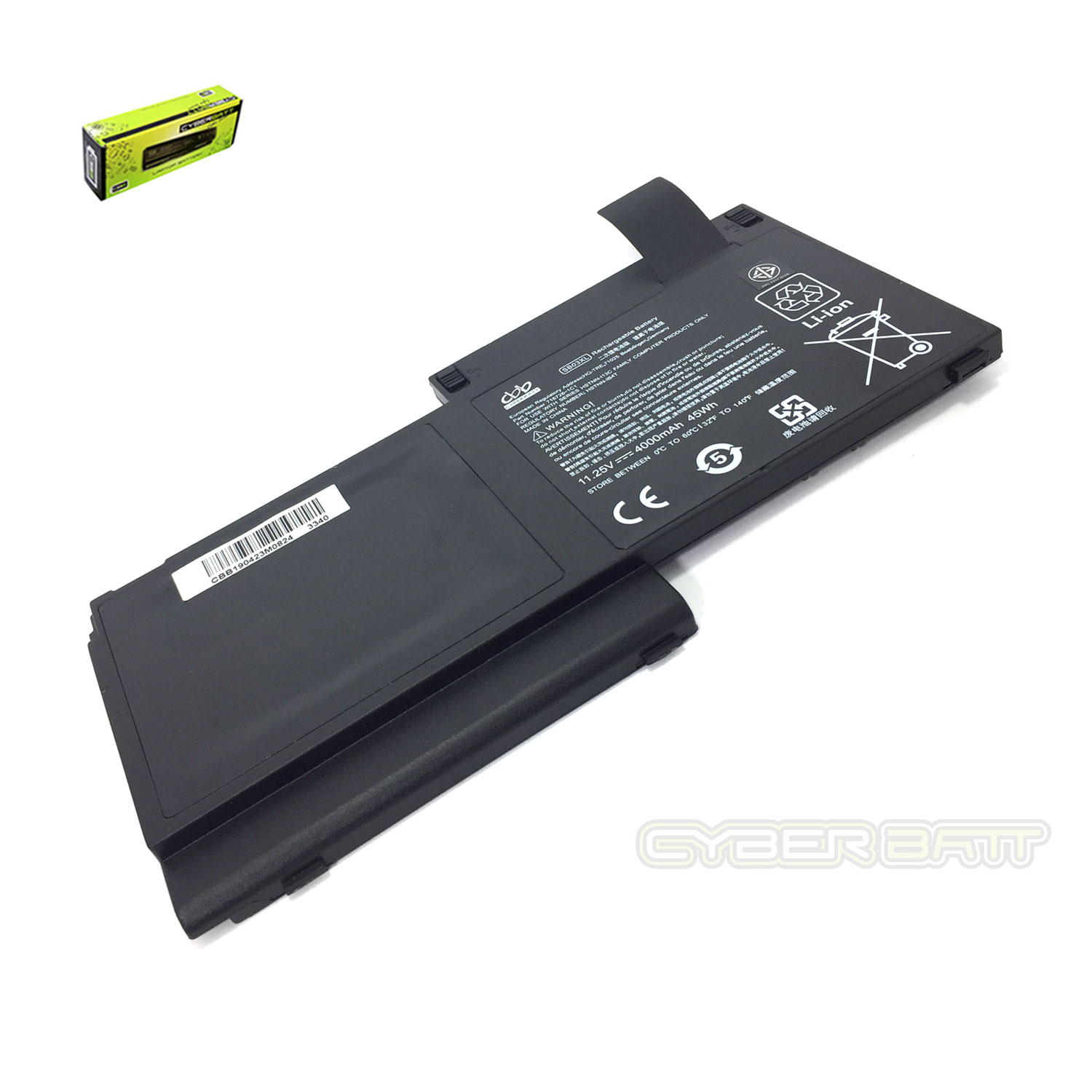 Battery HP EliteBook 725 G1 SB03-3S1P : 11.4V-46.5W Black (CBB)