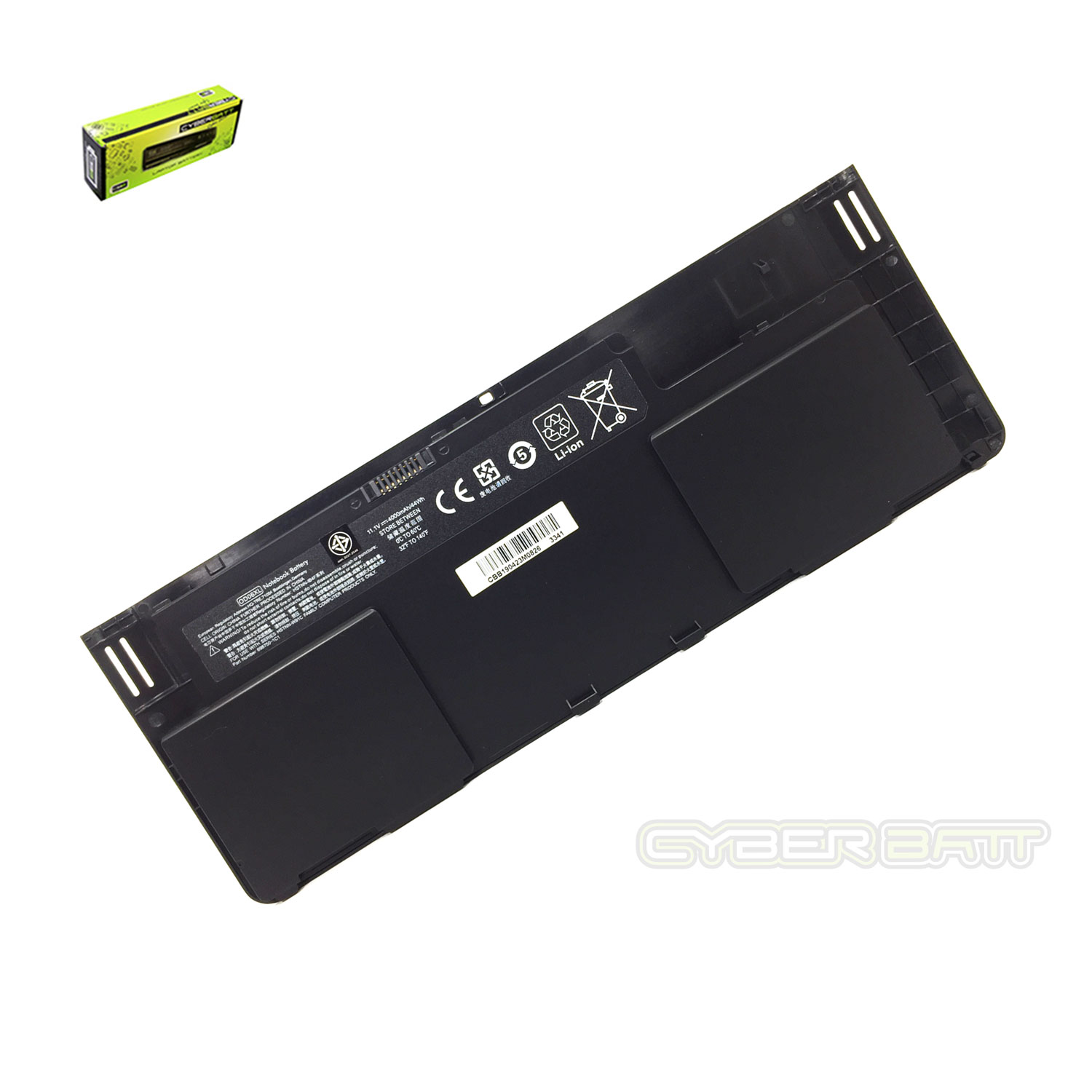 Battery HP EliteBook Revolve 810 G1 OD06-3S1P : 11.1V - 4000mAh Black (CBB)