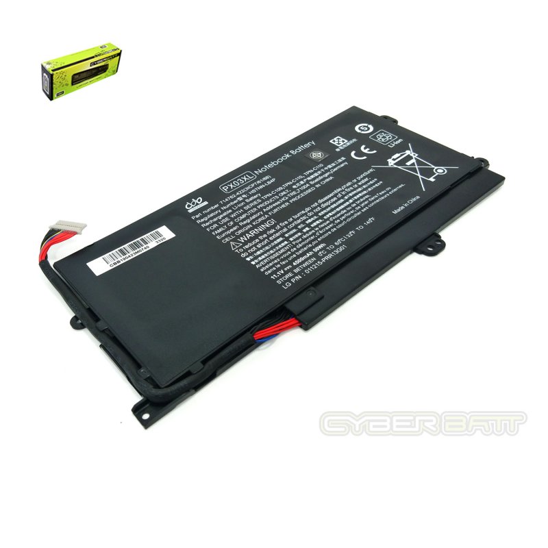 Battery HP Envy 14 Sleekbook PX03-3S1P : 11.1 V- 4500 mAh 50Wh Black (CBB)