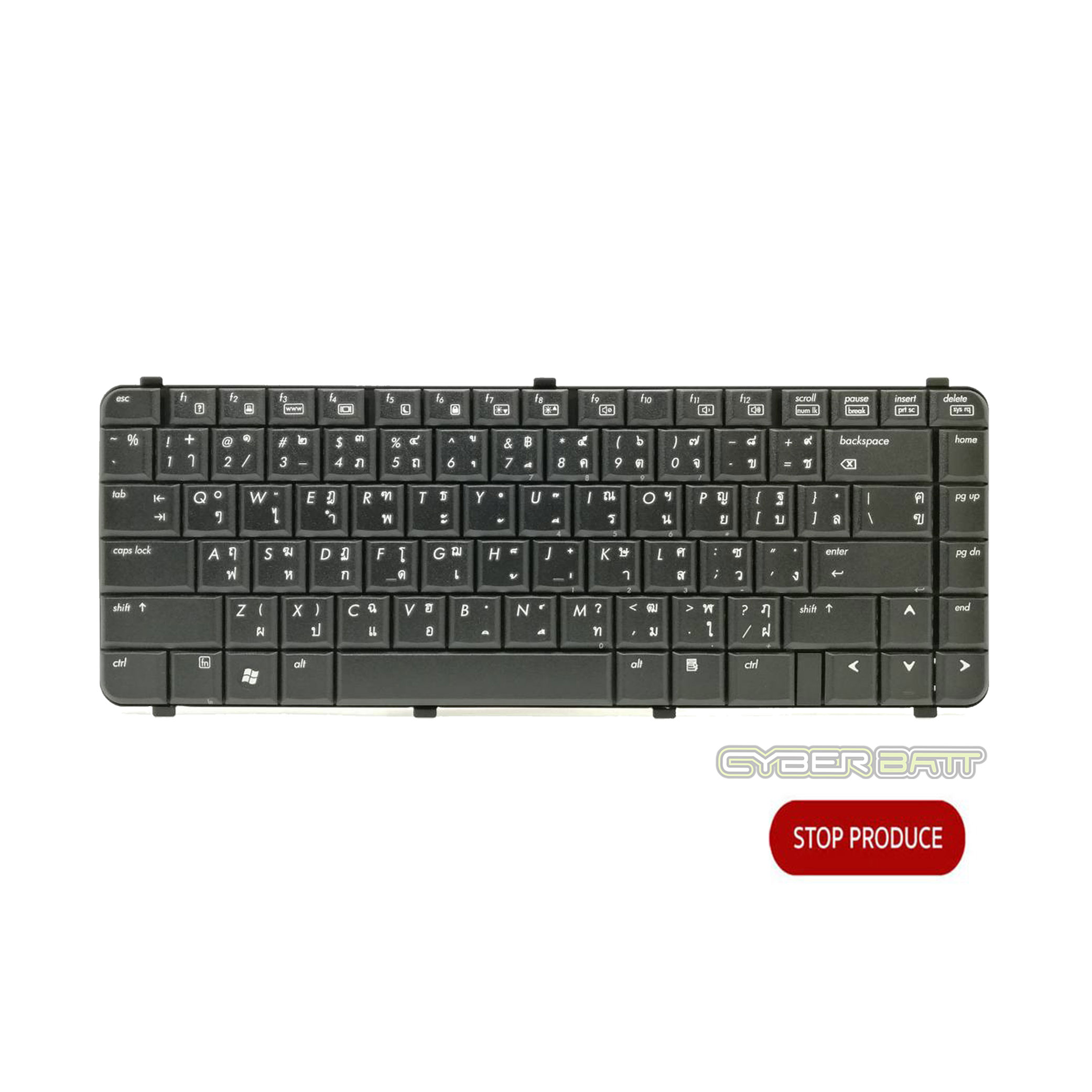 Keyboard HP/Compaq 6530 Series Black US Thai 