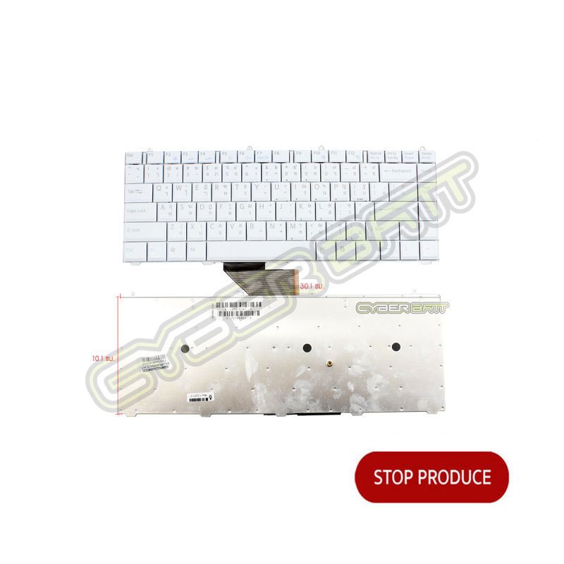 Keyboard Sony Vaio VGN-FS Series White TH