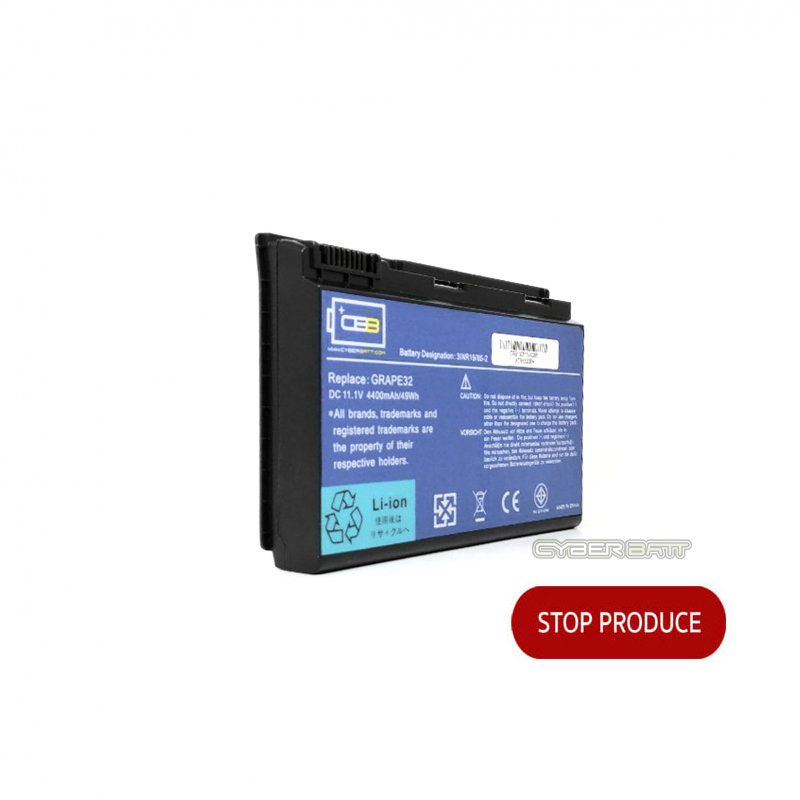 Battery Acer Travelmate 5520 : 11.1V-4400mAh Black (CYBERBATT) 