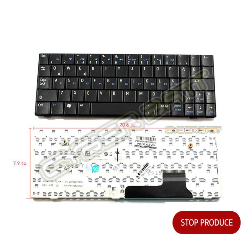 Keyboard Dell Inspiron MINI 9 910 Black US 