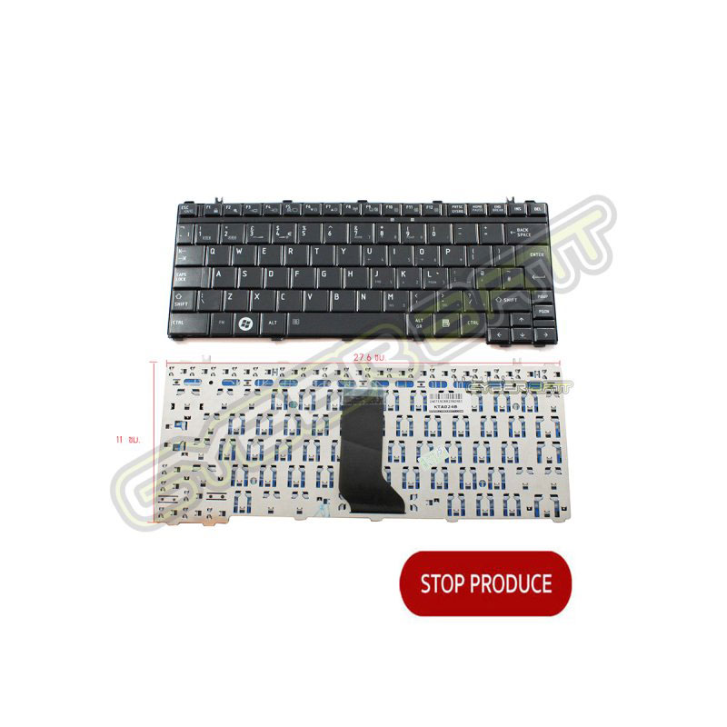 Keyboard Toshiba Satellite U500 Black UK (Big Enter) 