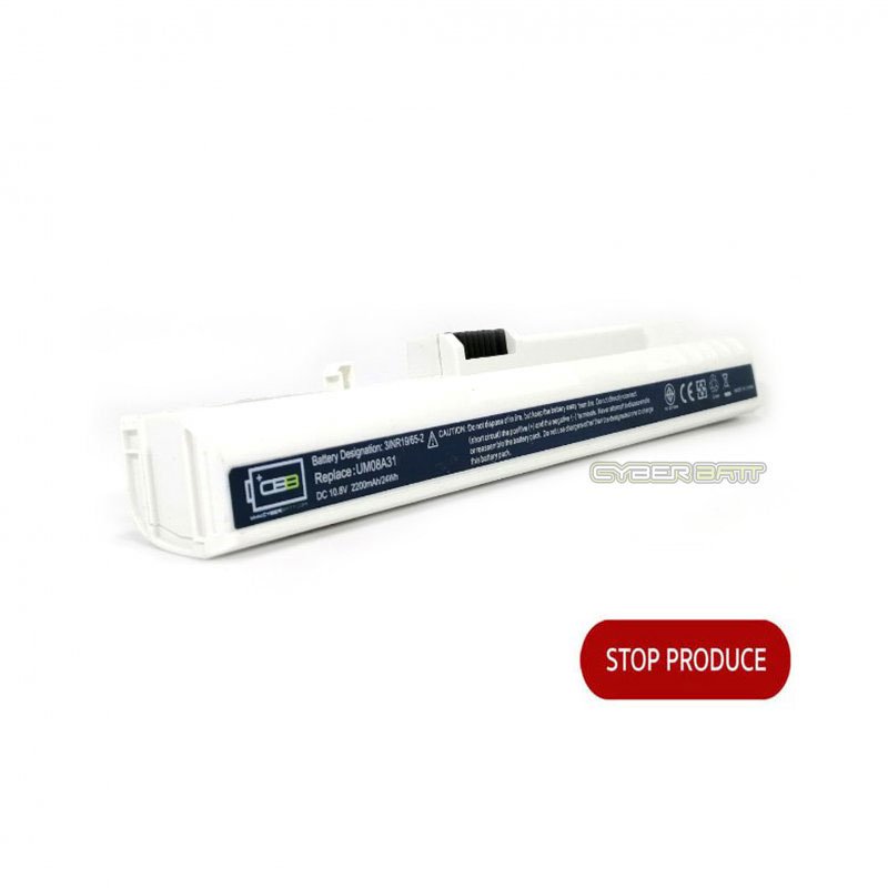 Battery Acer Aspire One A110-1295 : 10.8V-2200mAh White (CYBERBATT) 