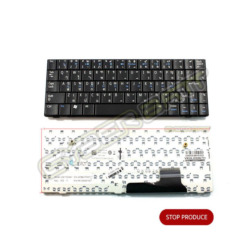 Keyboard Dell Inspiron MINI 9 910 Black TH 