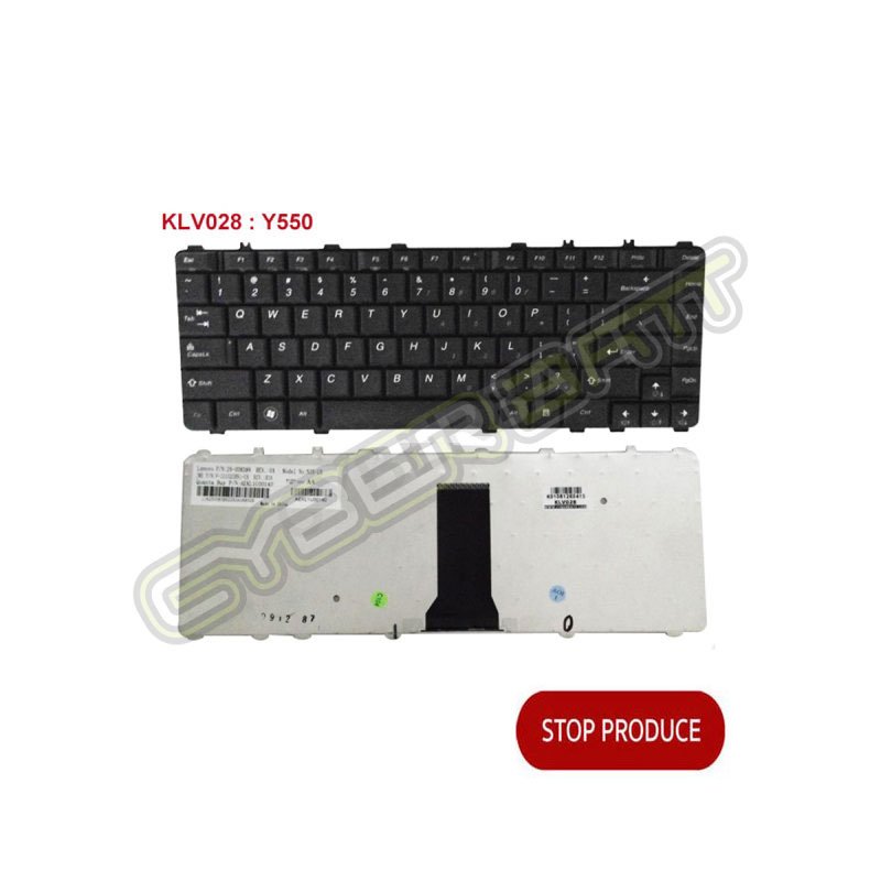 Keyboard Lenovo Ideapad Y450/Y550 Black US 