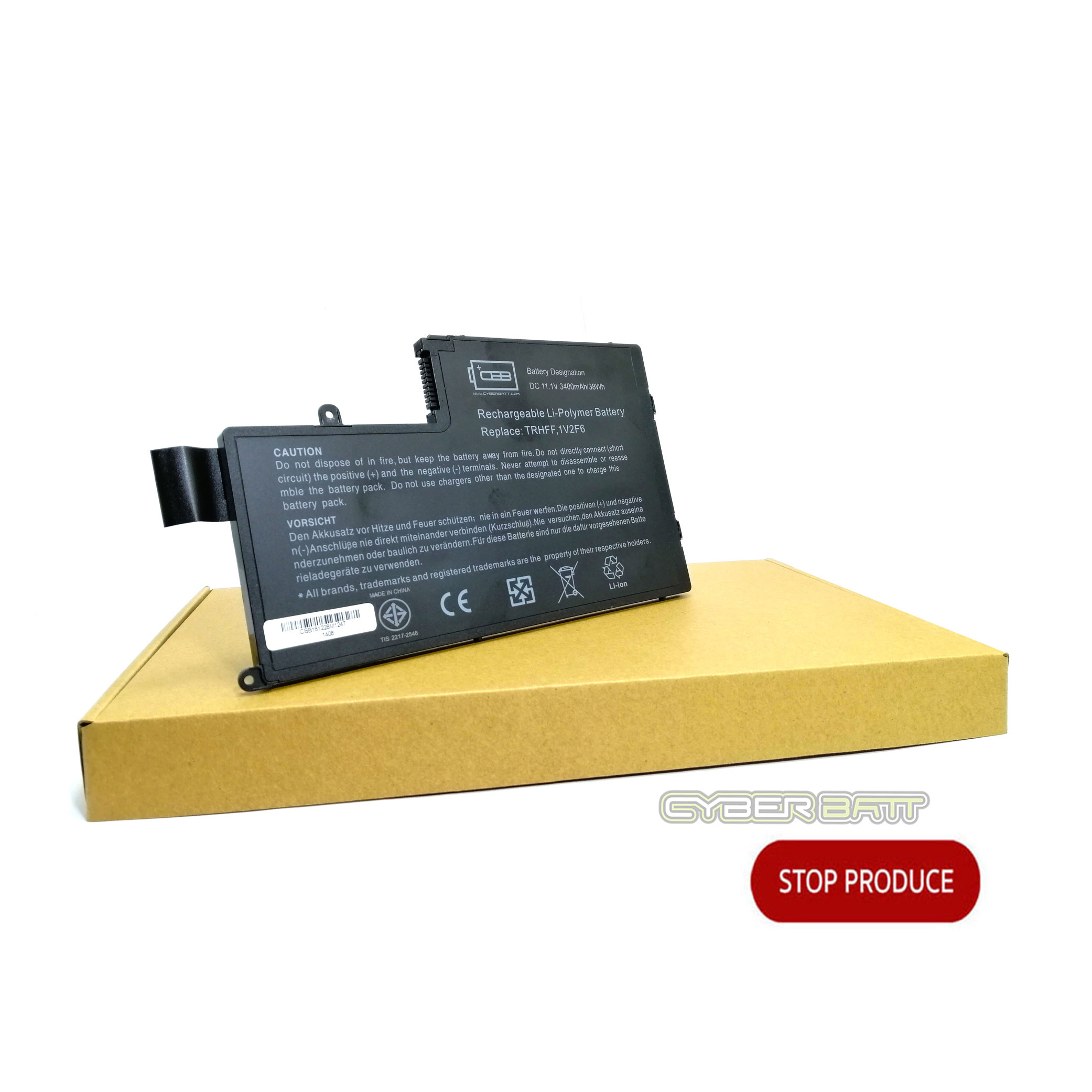 Battery Dell Inspiron 15-5547 series TRHFF : 11.1V-3400mAh Black (CYBERBATT)