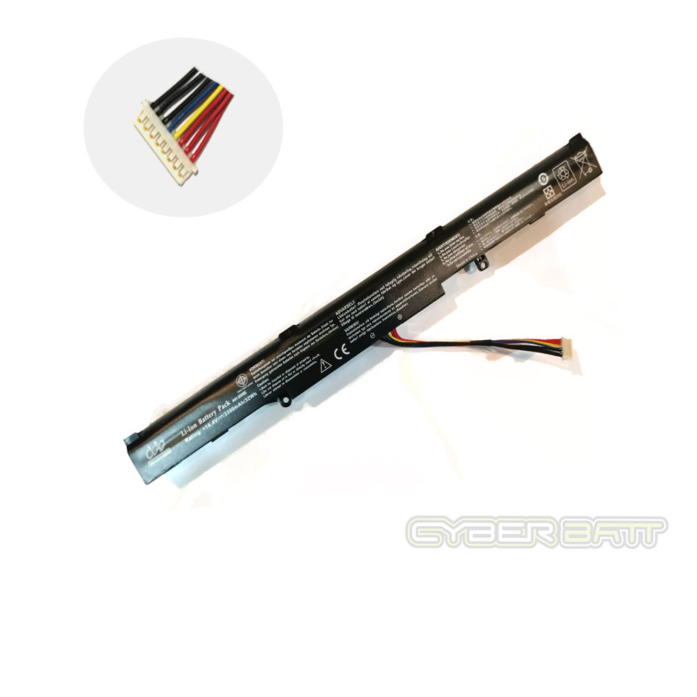 Battery Asus X450 series A41-X550E : 14.4V-2200mAh Black (OEM)