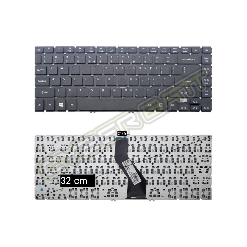 Keyboard Acer Aspire V5-472 Black TH