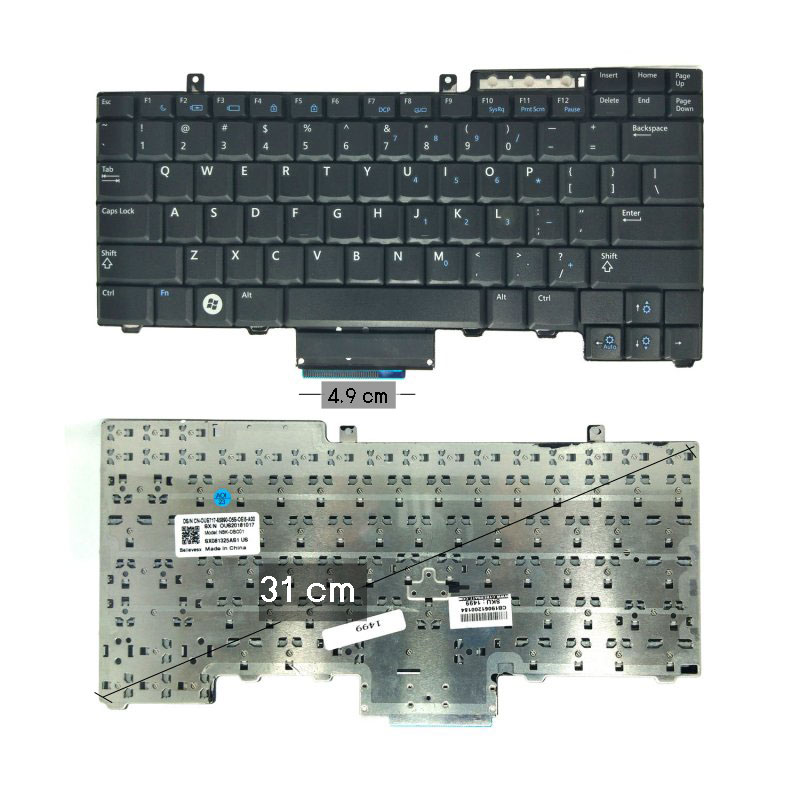 Keyboard Dell Latitude E5400 US Black