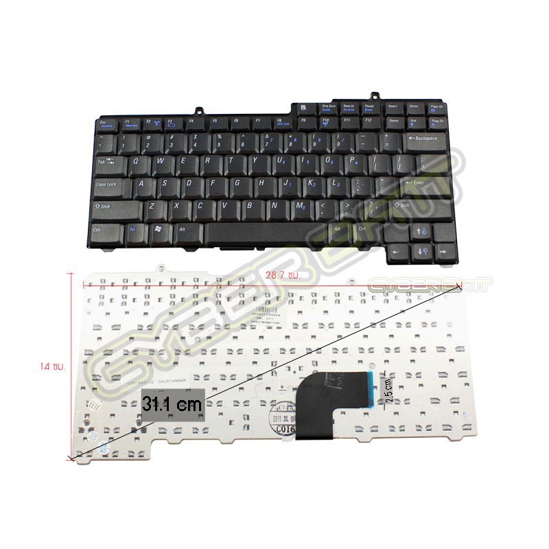 Keyboard Dell Latitude D520 Series Black US 
