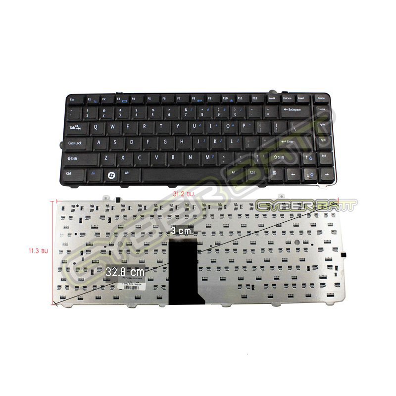 Keyboard Dell Studio 1535 1536 Series Black US 
