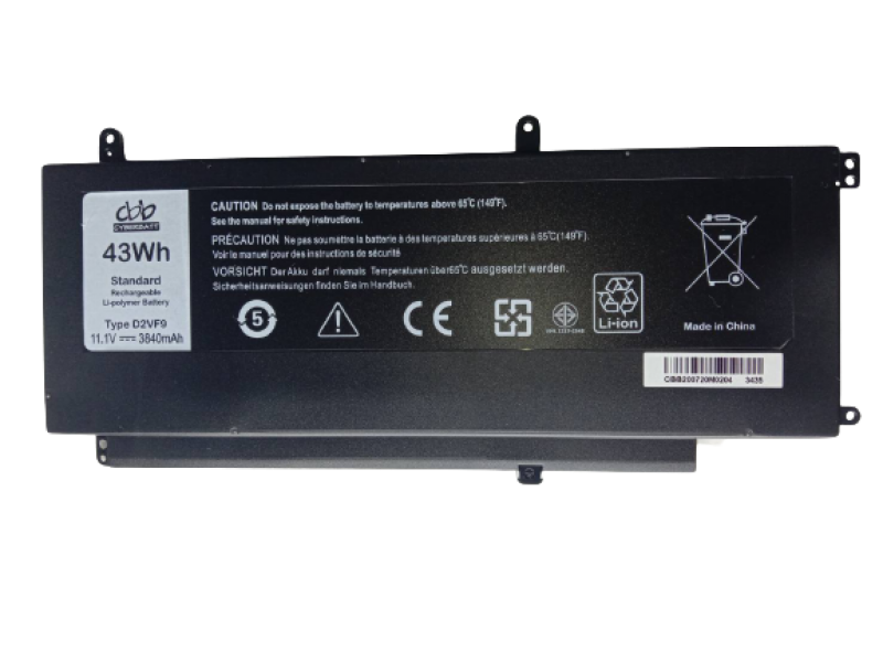 Battery Dell Inspiron 15 7547 Series D2VF9 : 11. V-3705mAh Black (CBB)