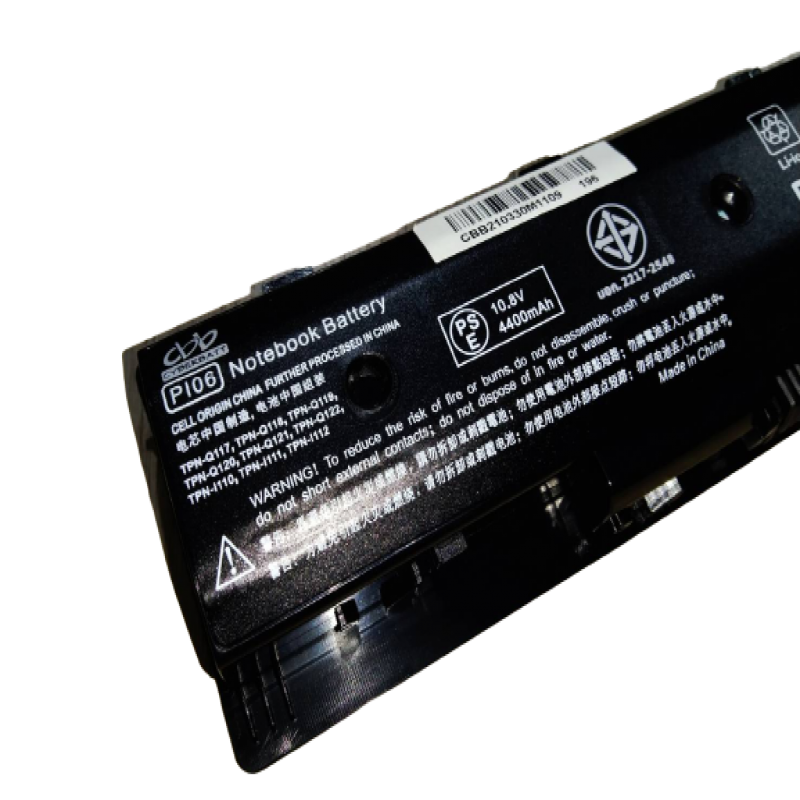Battery HP ENVY 14 Series PI06 : 10.8V-4400mAh Black (CYBERBATT)