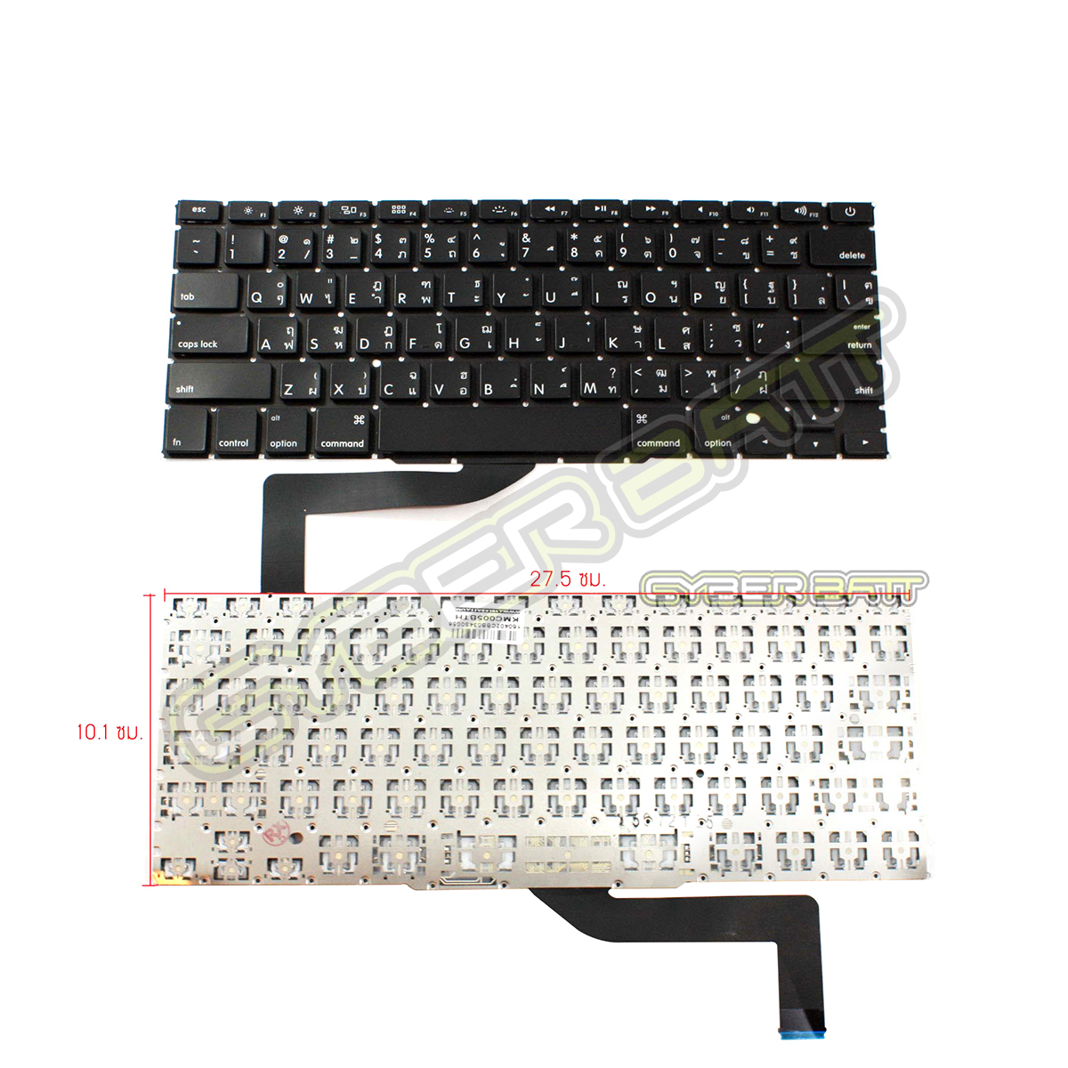 Keyboard Macbook Pro Retina 15 inch A1398 (Mid2012-Mid2015) Black Thai 