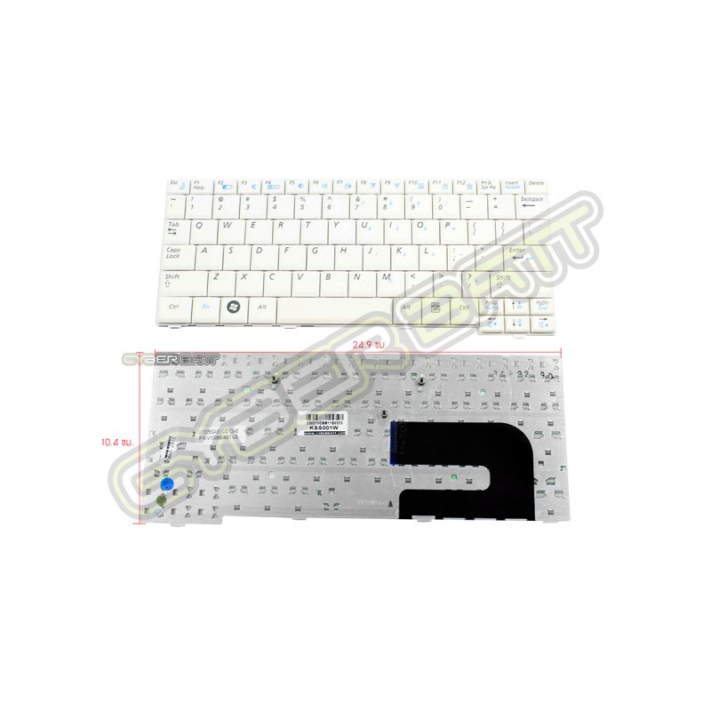Keyboard Samsung NC10 Series White US 