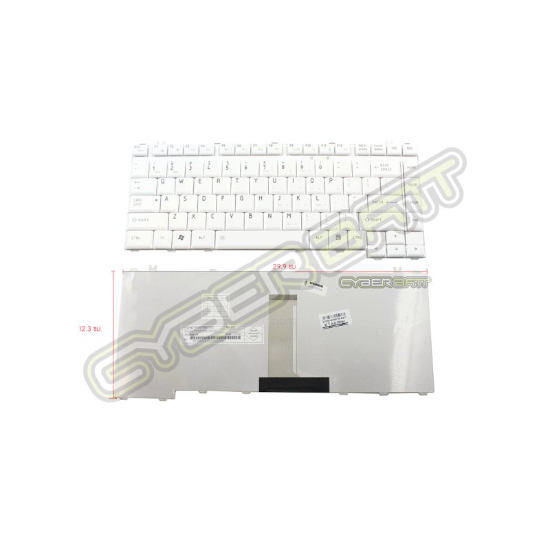 Keyboard Toshiba Satellite A200 White US 