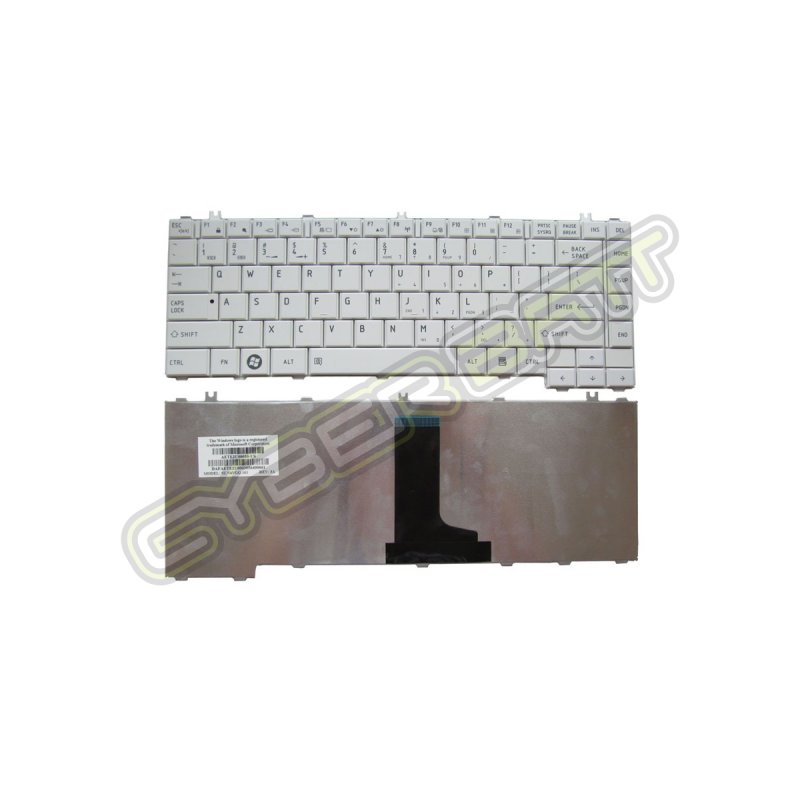 Keyboard Toshiba Satellite L640 White US 