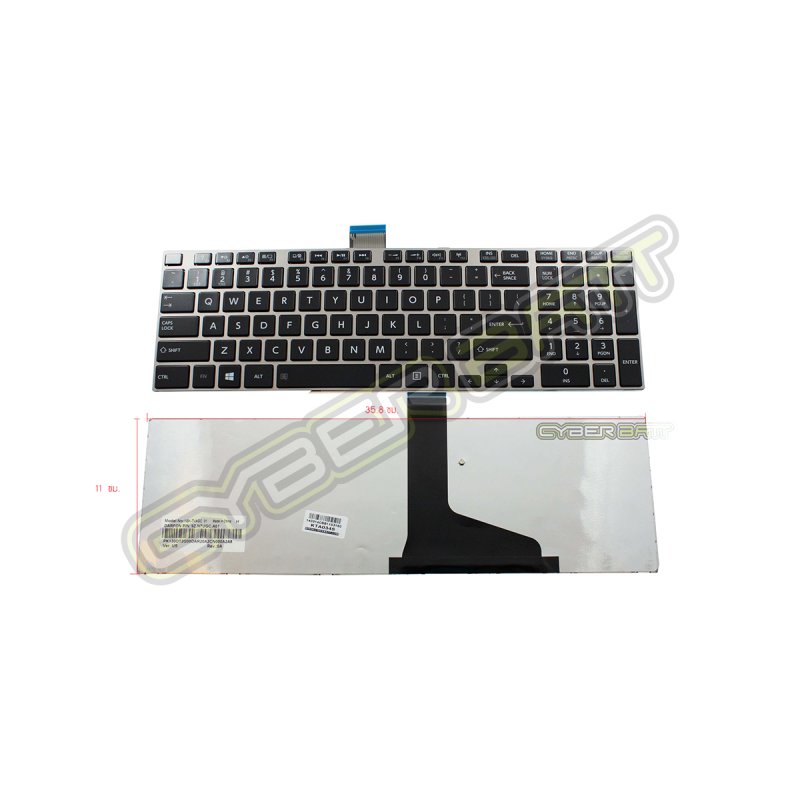 Keyboard Toshiba Satellite L850 Silver US 