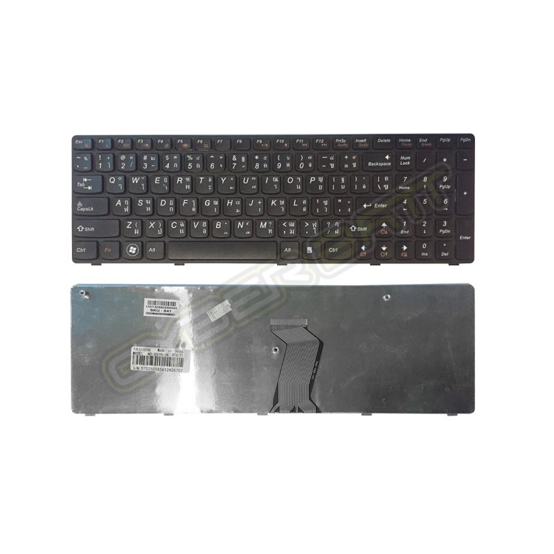 Keyboard Lenovo IdeaPad G570 Black TH (With Frame) 