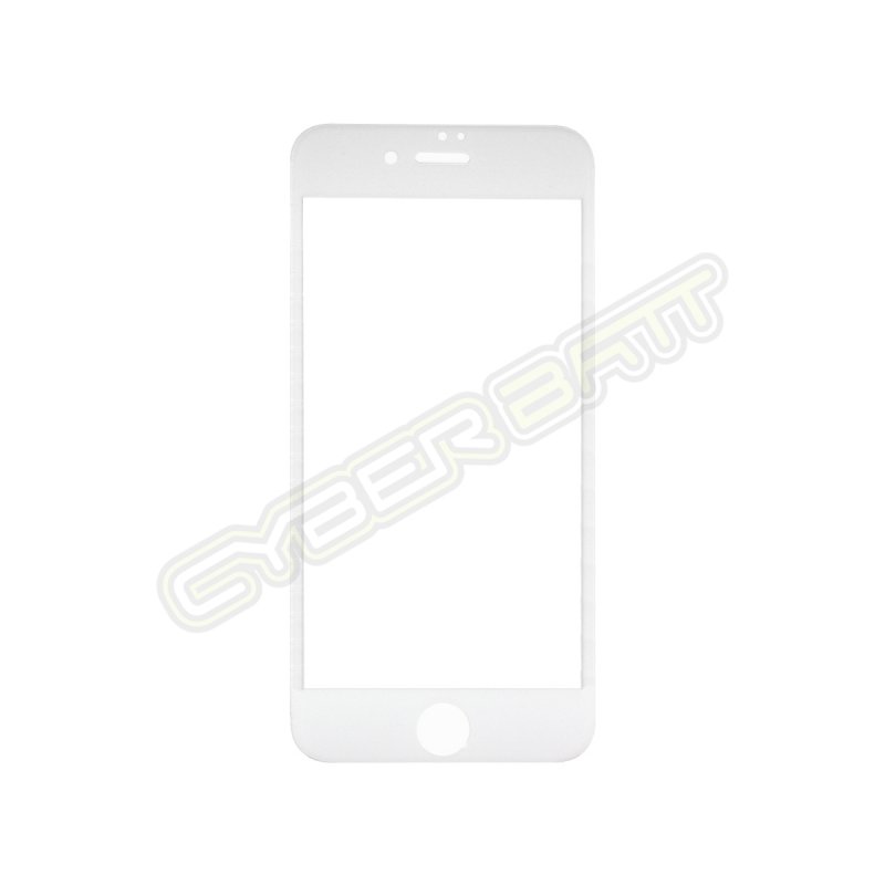 ฟิล์มกระจกกันรอย iPhone 7 Plus ขอบแข็ง สีขาว  (CYBERBATT)