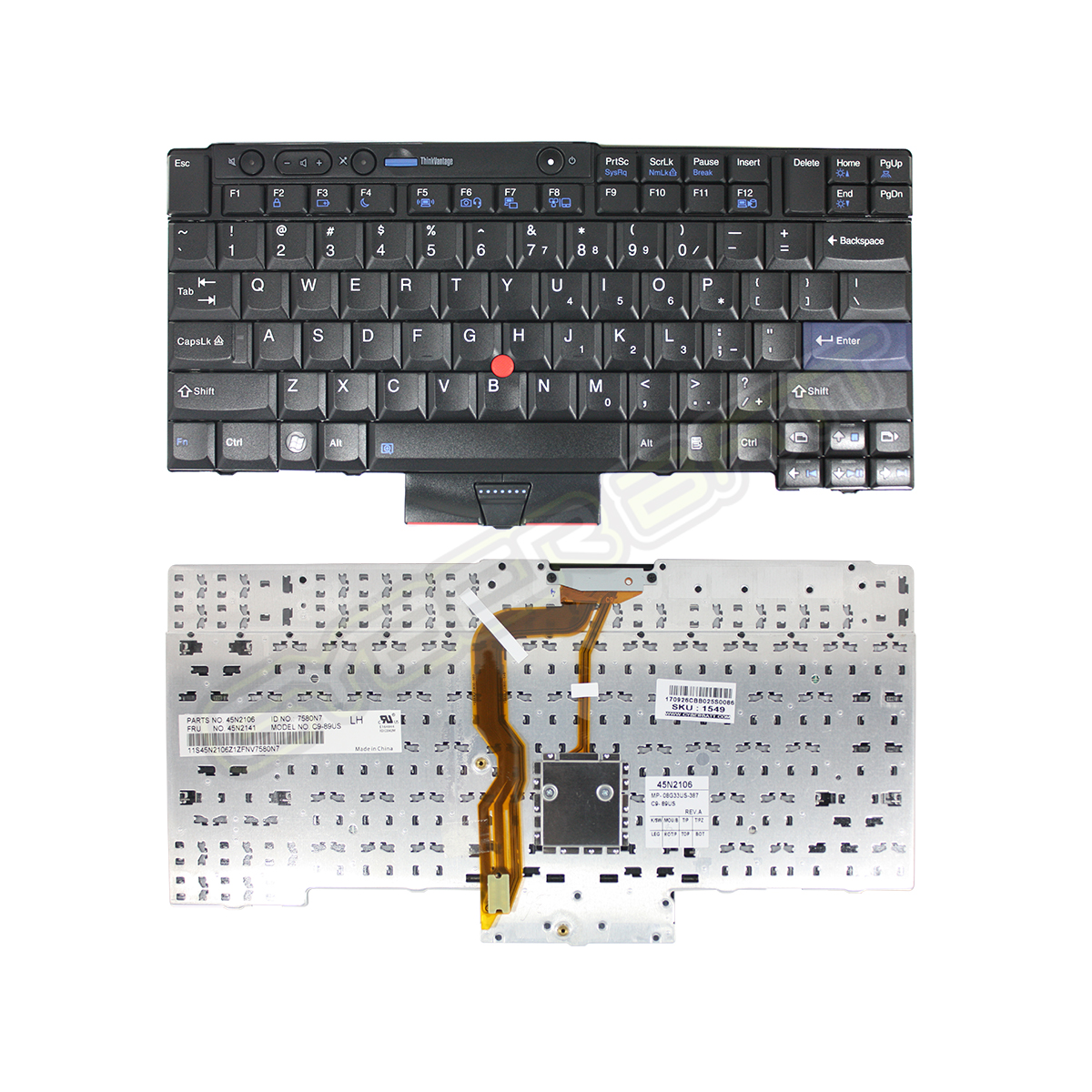 Keyboard Lenovo ThinkPad T400S Black US