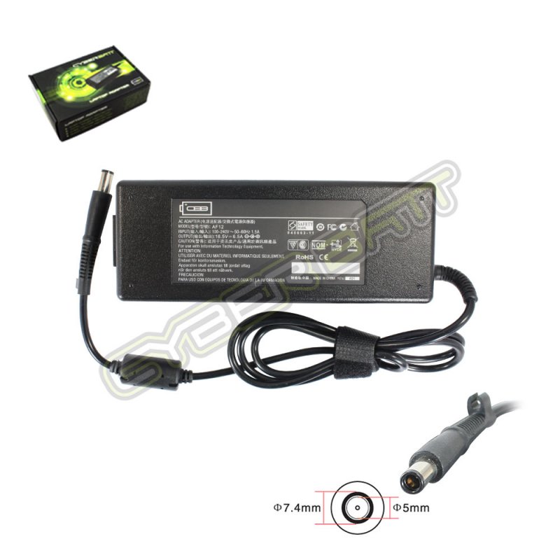 Adapter HP 18.5V-6.5A : 120W (7.4*5.0*12mm with pin) Cyberbatt