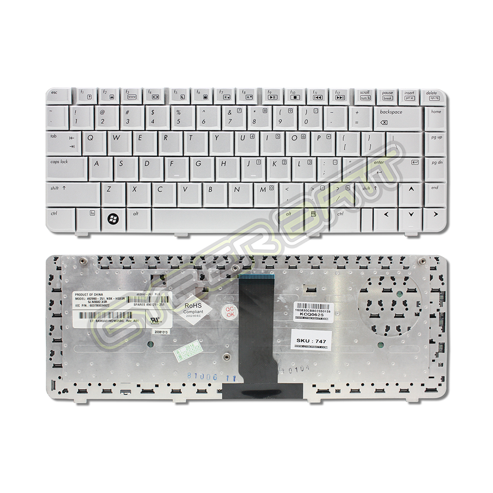 Keyboard HP/Compaq Pavilion DV3000 Series Silver US 