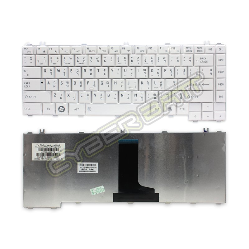 Keyboard Toshiba Satellite L640 White TH 