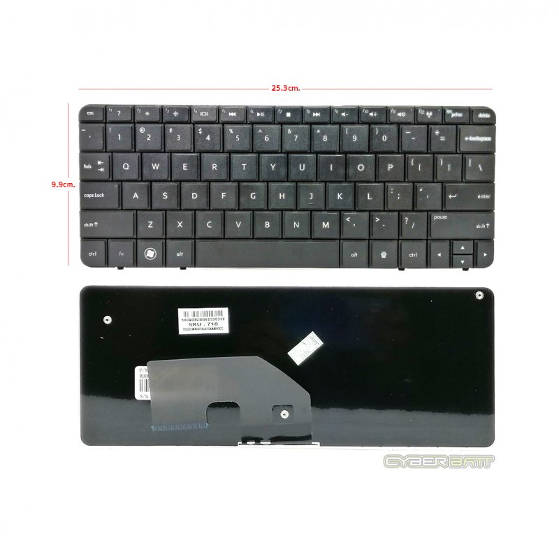 Keyboard HP/Compaq Presario CQ10 Black US 