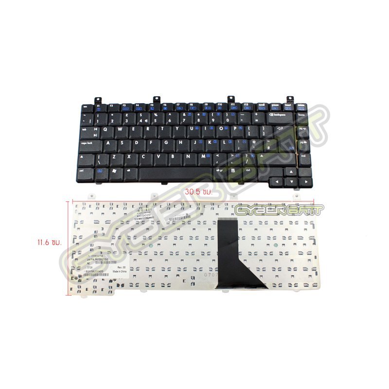Keyboard HP/Compaq Presario C300 Black UK (Big Enter) 