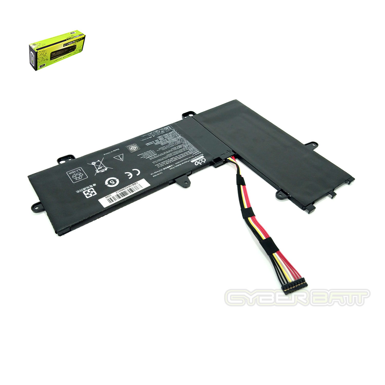 Battery Asus VivoBook Flip TP200SA C21N1504-2S1P : 7.6 V-38Wh Black (CBB)
