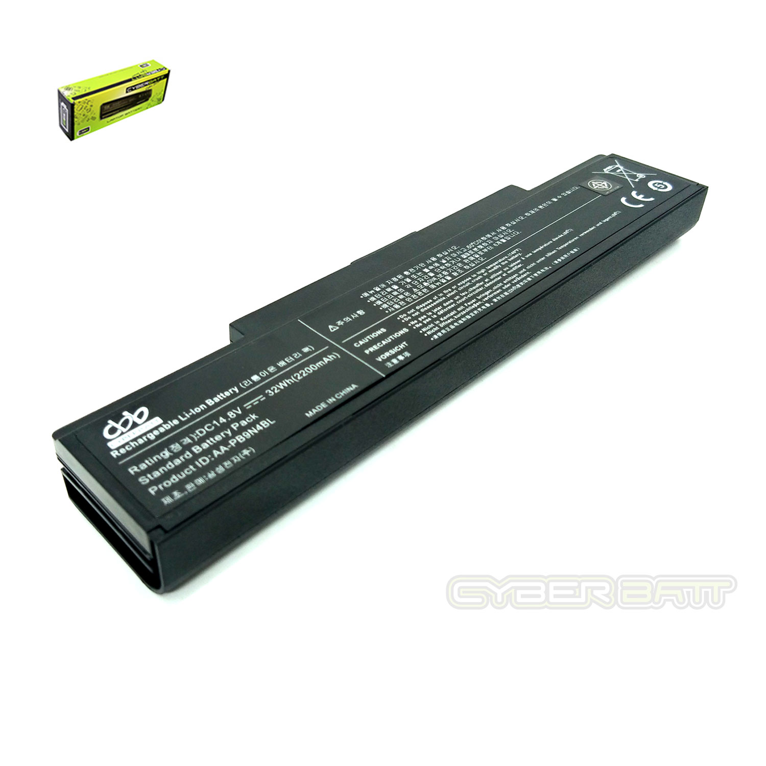 Battery Samsung RV411 4S1P : 14.8 V - 2200mAh Black (CBB)
