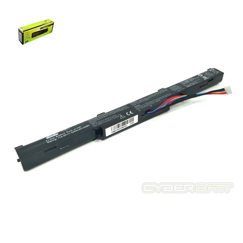 Battery Asus N552 N552V N552VX : 14.4V-2200mAh/32Wh Black (CBB)