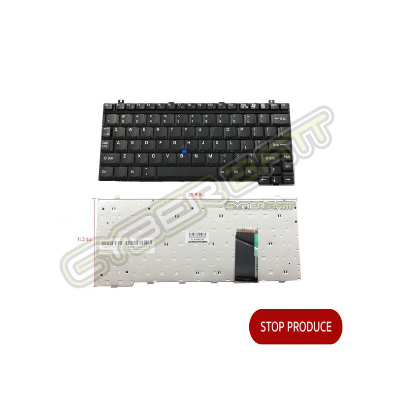 Keyboard Toshiba M100 Black US 