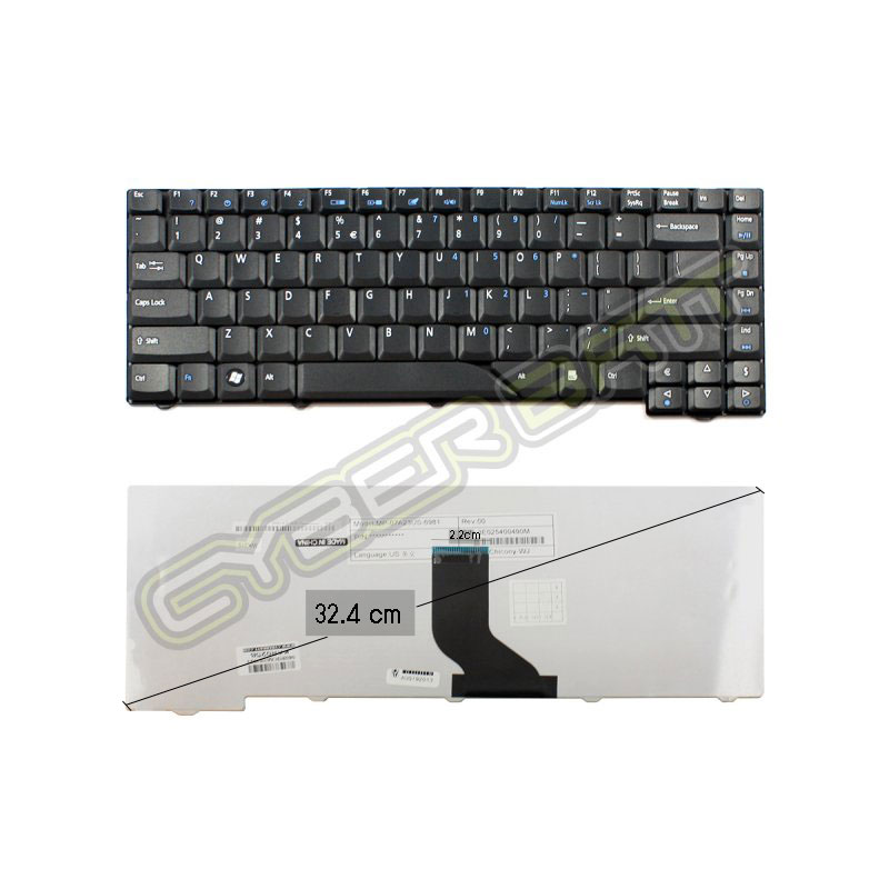 Keyboard Acer Aspire 4520 Black US คีบอร์ดโน๊ตบุ๊ค