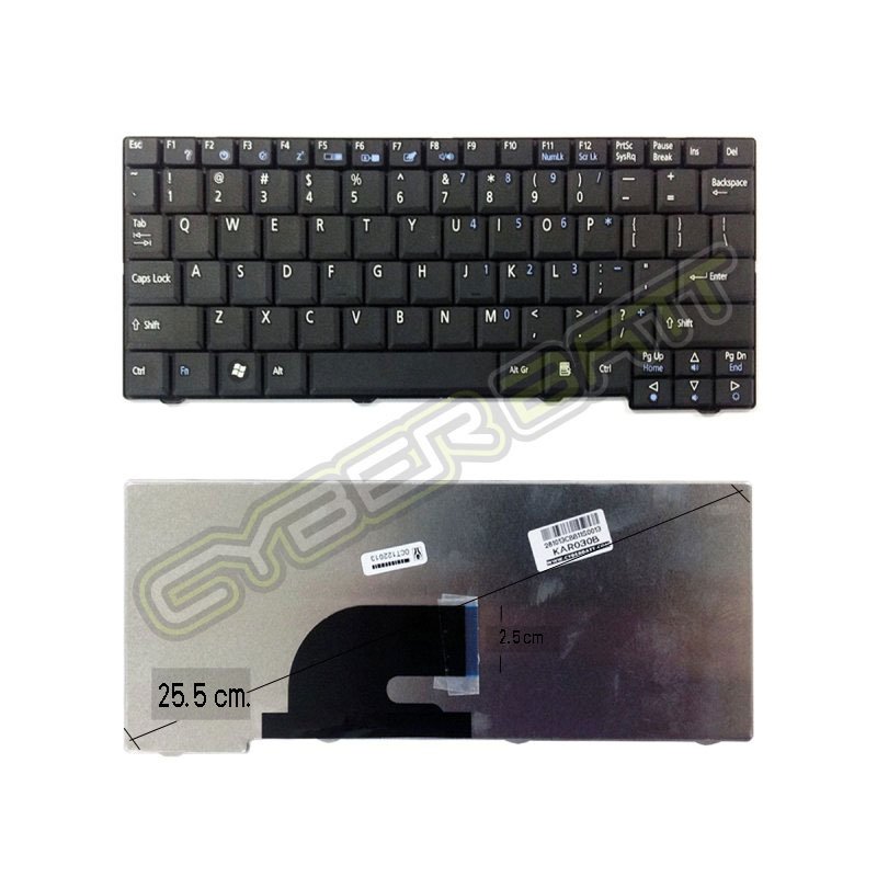 Keyboard Acer Aspire One D250 Black US 