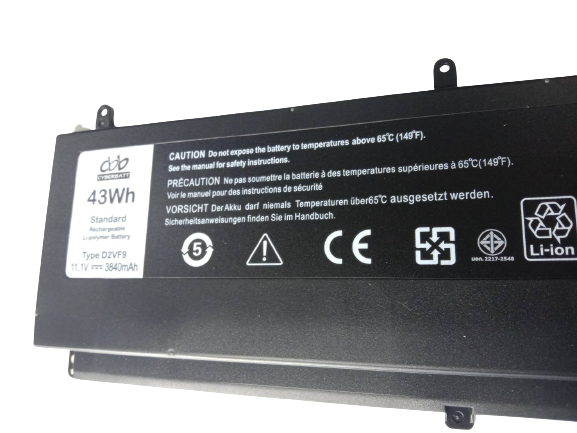 Battery Dell Inspiron 15 7547 Series D2VF9 : 11. V-3705mAh Black (CBB)